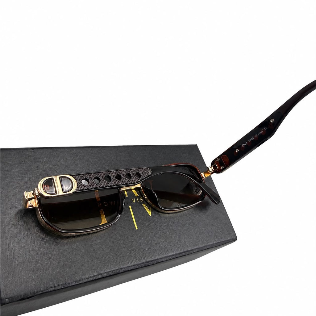 CD 23573 - GORGEOUS - SOFT RECTANGULAR - BROWN - GOLDEN - BROWN GRADIENT - PREMIUM - WOMEN
