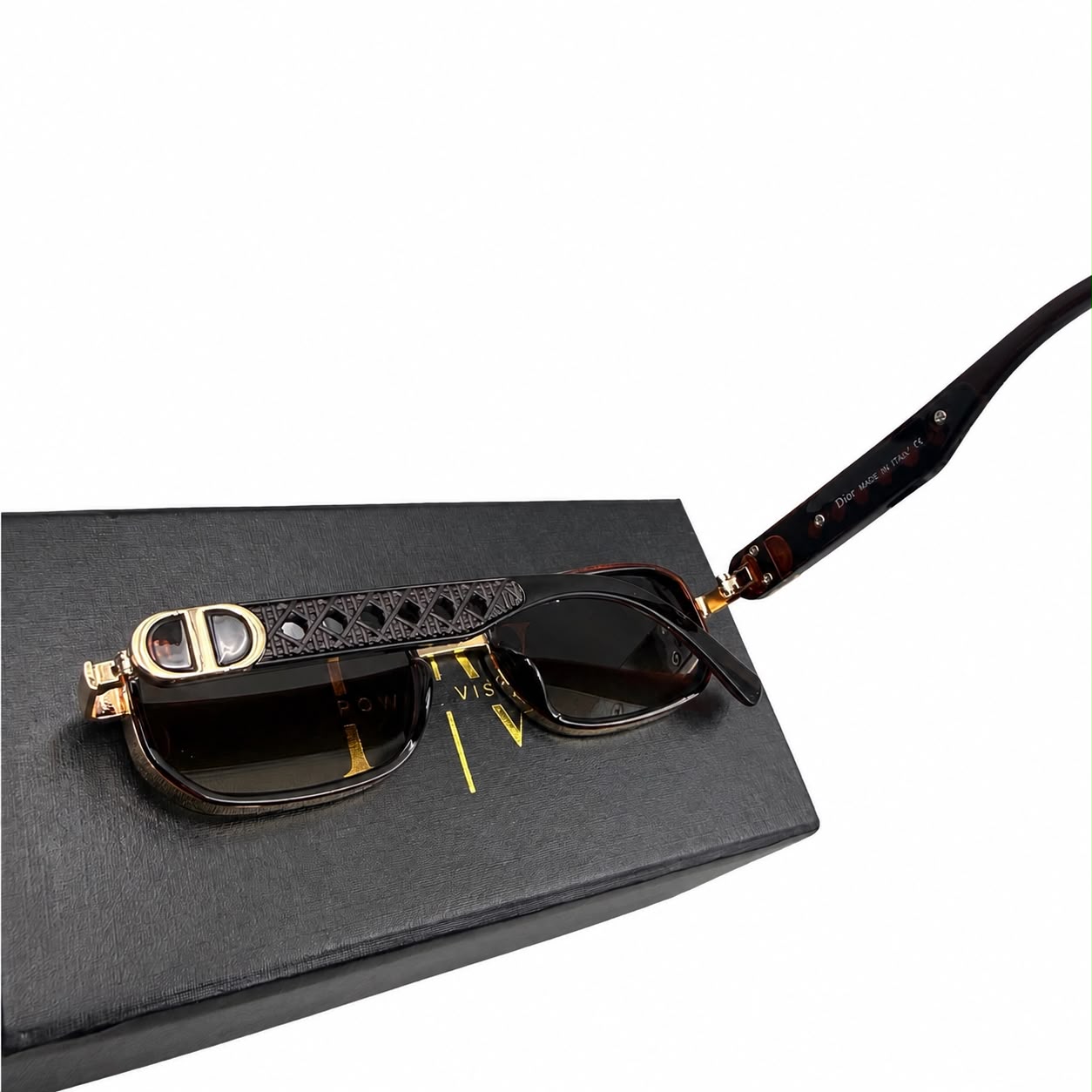 CD 23573 - GORGEOUS - SOFT RECTANGULAR - BROWN - GOLDEN - BROWN GRADIENT - PREMIUM - WOMEN