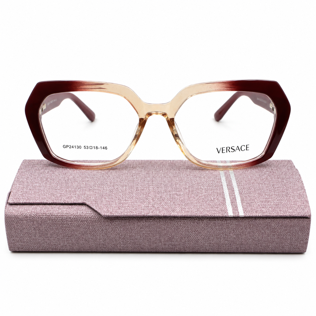 VE 24130 - GORGEOUS - GEOMETRIC SQUARE - BURGUNDY - CHAMPAGNE - SPRING BRANDING TEMPLES