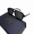 MOSCOT 98320 - SUNGLASS - DOUBLE BEAM - BLACK - NAVIGATOR SQUARE - SILVER - DESIGNER - QUALITY PREMIUM