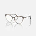 EYEGLASS 2002 - LADIES - TRENDY - CATEYE - GREY TRANSPARENT - FLEXIBLE - DAILYWEAR