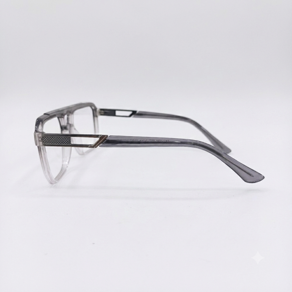 TR 251136 - EYEWEAR - DOUBLE BRIDGE - GREY TWO TONE - SPRING HINGES - MEN