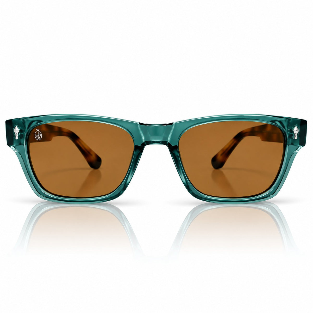 JMM - TEAL GREEN - TORTOISE - BROWN - ACETATE - SQUARE - UNIQUE