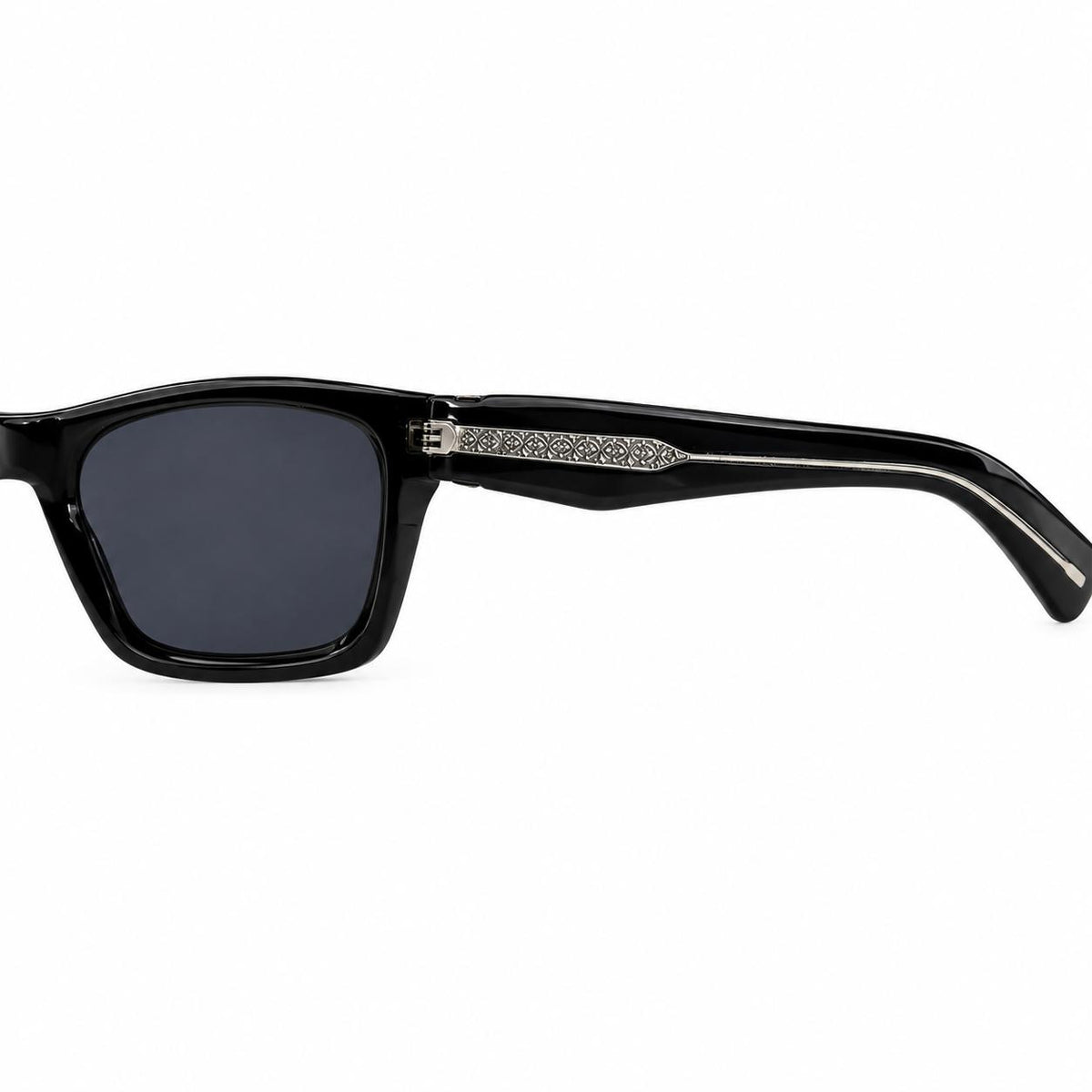 CK - LATEST - BOLD - BLACK - WAYFARER SQUARE - SILVER RIVET - QUALITY