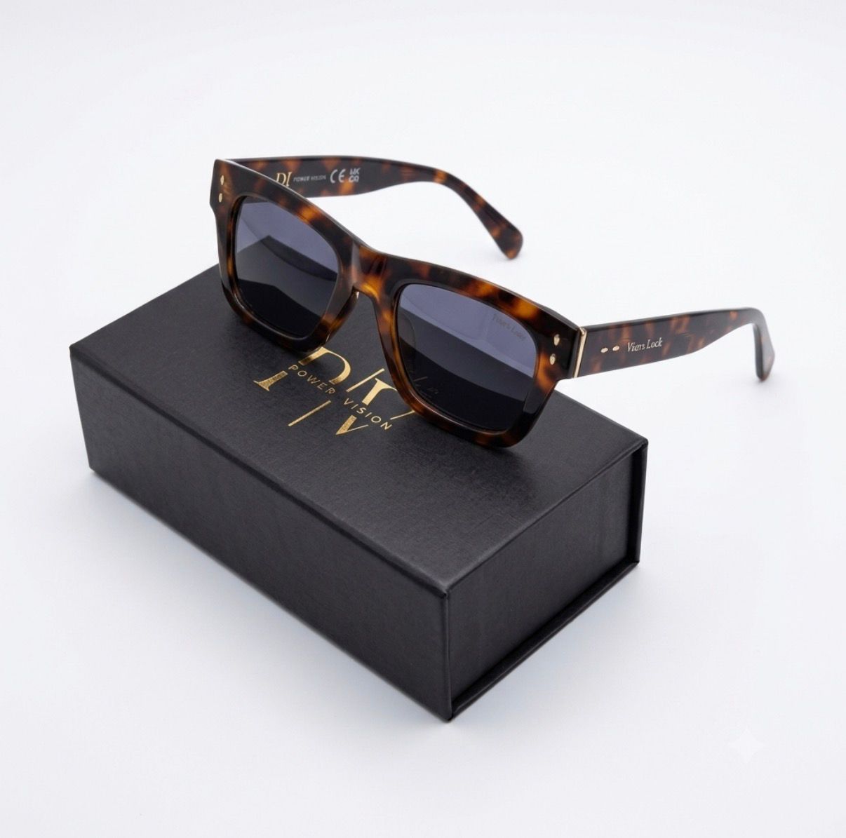 SUNGLASS 026474 - SQUARE - POLARISED - PRINTED - BLACK - UNISEX