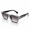 JMM - SUNGLASS - GREY TRANSLUCENT - GREY GRADIENT - SQUARE - BLACK TEMPLES - ACETATE