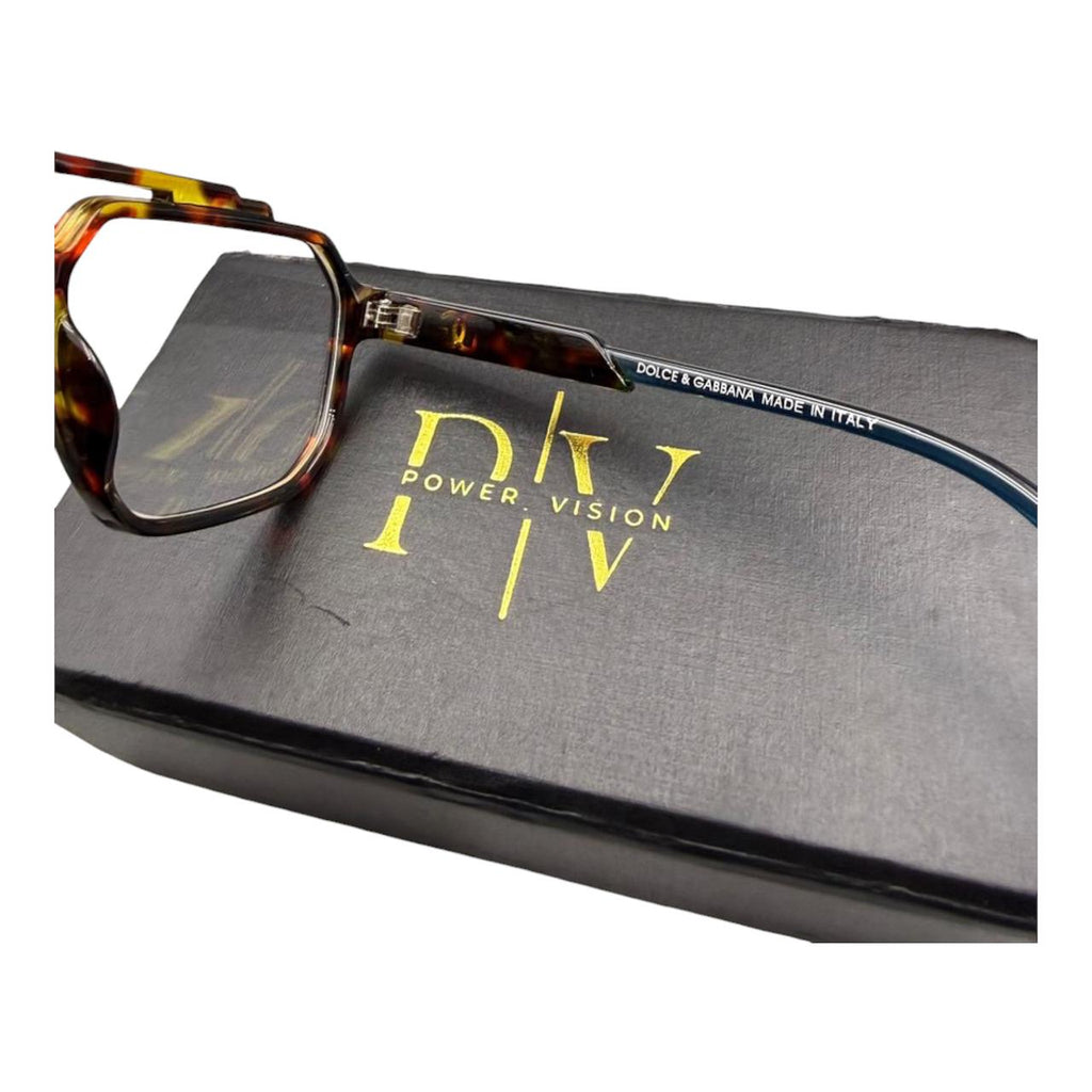 D&G 4498 - GEOMETRIC NAVIGATOR - TORTOISE - CENTRE CRAFTED LOGO - EYEWEAR - MEN
