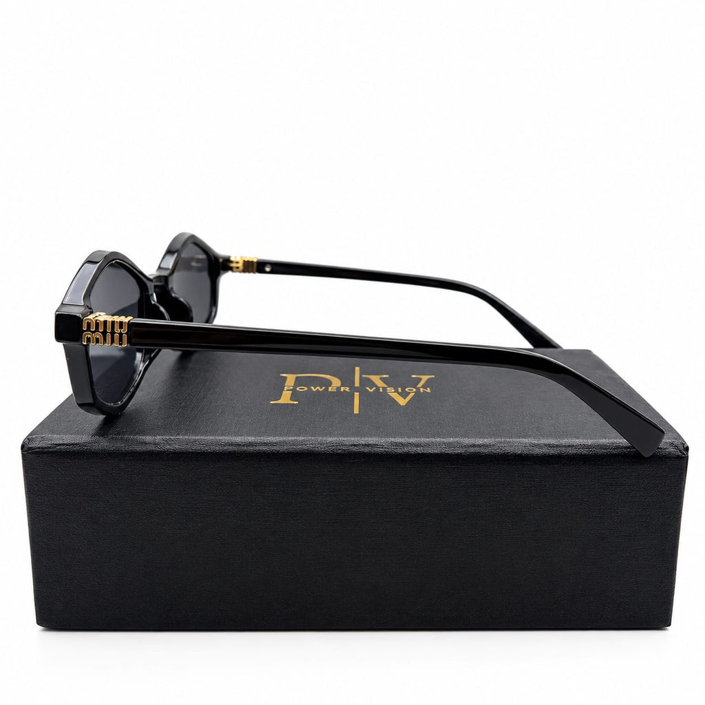 MIU MIU - TRENDY - DIAMOND OVAL - BLACK SLIM - WOMEN - QUALITY