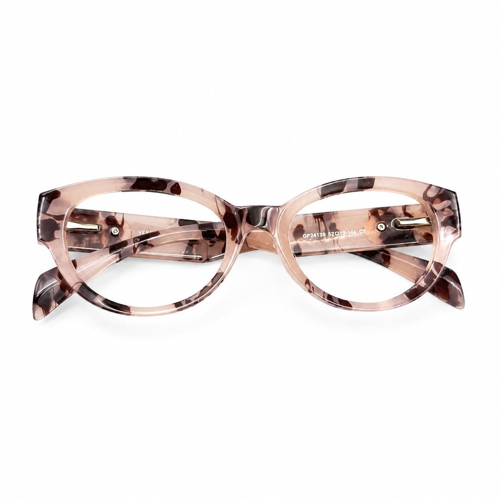 VERSACE 24139 - GORGEOUS - PEACH TORTOISE - CAT EYE - WOMEN - PREMIUM - QUALITY