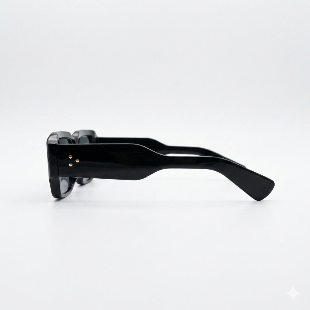 SUNGLASS - ACETATE - BOLD - BLACK - AURA - UV400 - UNISEX