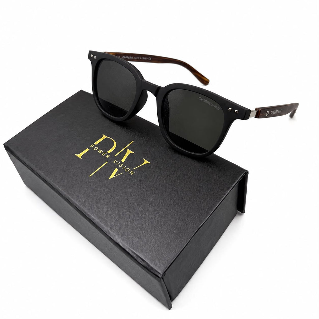 MB 5142 - SHADES - ROUNDED SQUARE - MATTE BLACK - WOOD - QUALITY - PREMIUM
