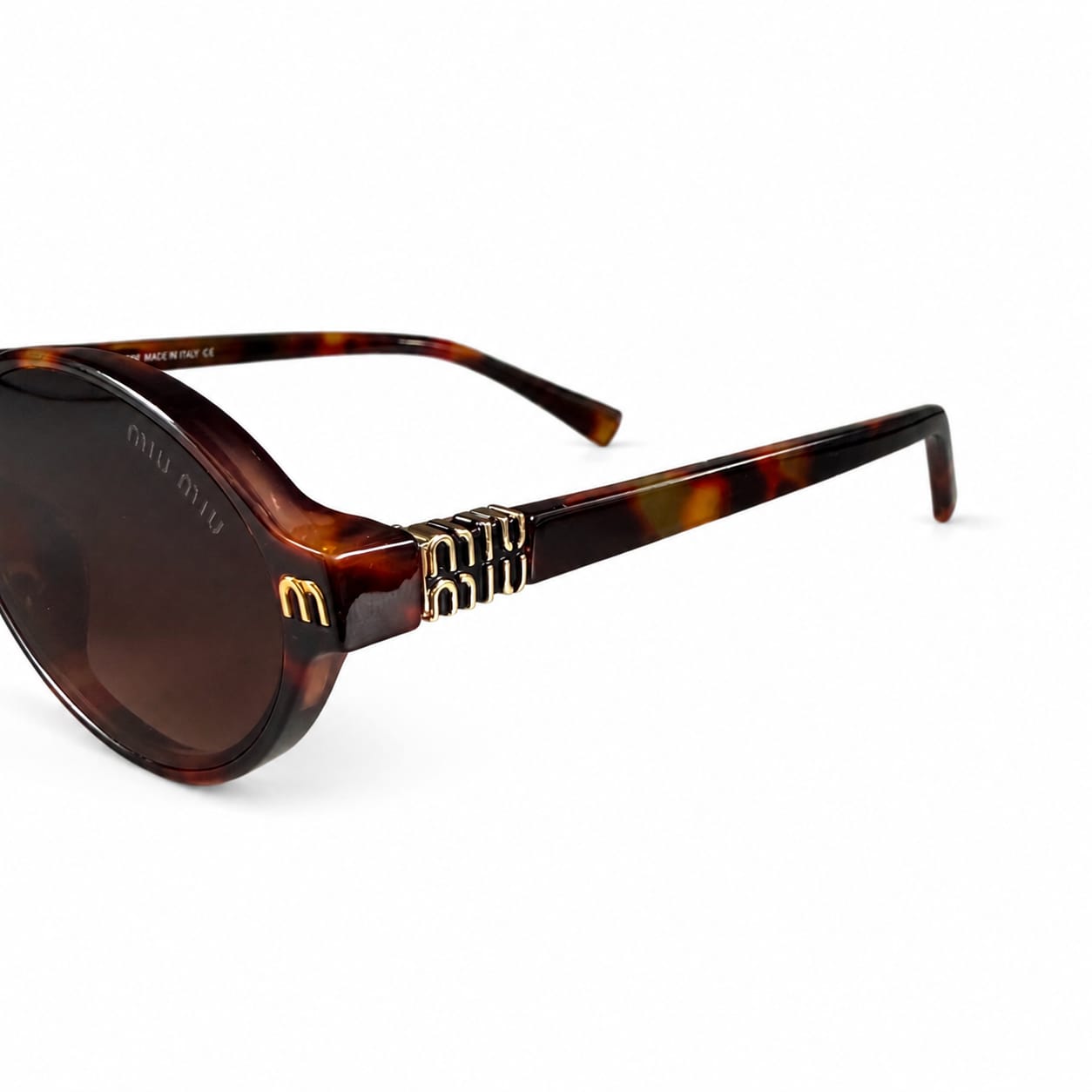 MIU MIU 6015 - OVAL - TORTOISE - BROWN GRADIENT - PREMIUM - DESIGNER - ACETATE