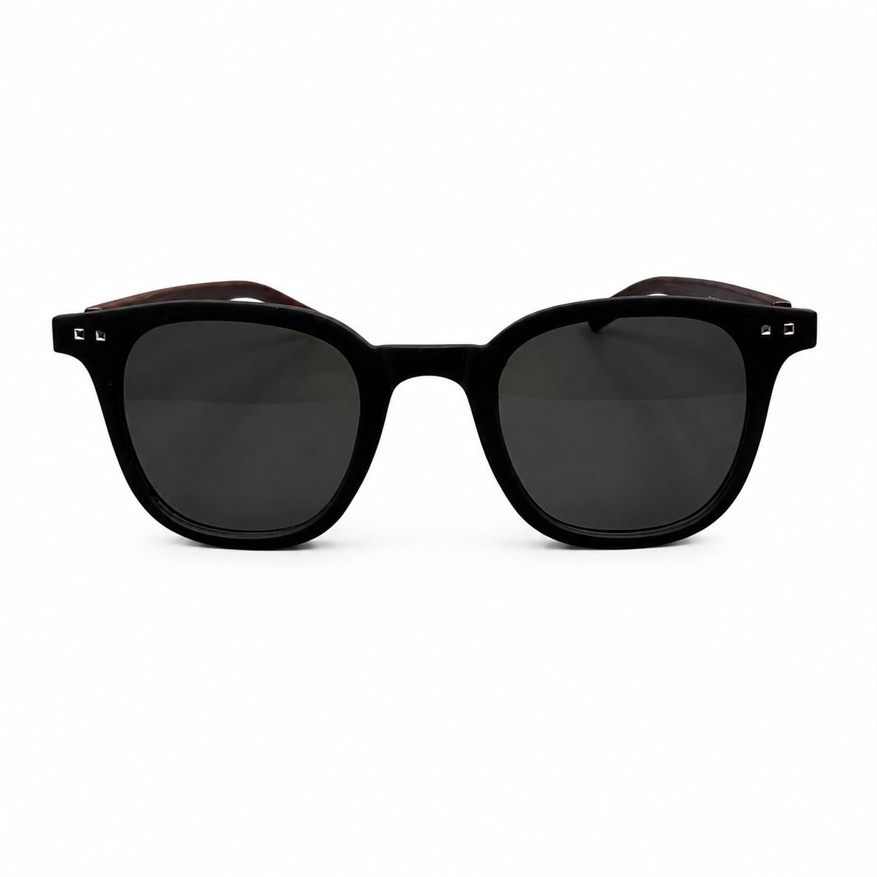 MB 5142 - SHADES - ROUNDED SQUARE - MATTE BLACK - WOOD - QUALITY - PREMIUM