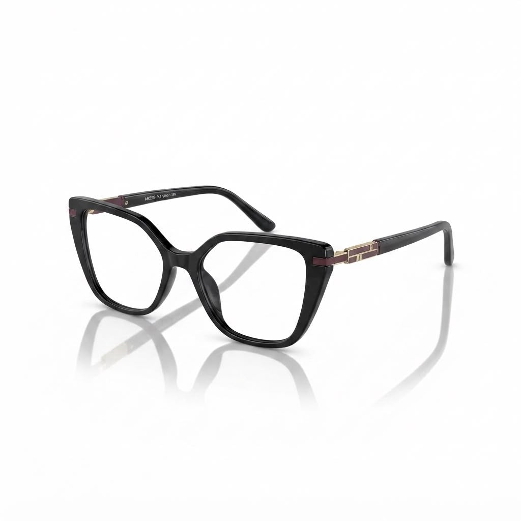 EYEWEAR 2003 - LADIES - BLACK - CATEYE - DESIGNER - DAILYWEAR - SPRING HINGES