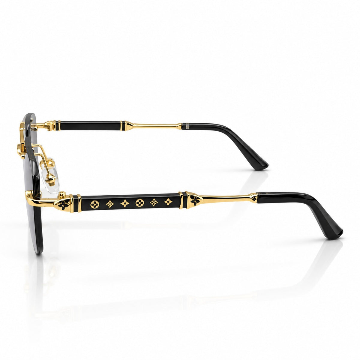 LV 3152 - SUNGLASS - RIMLESS - DOUBLE BEAM - GOLDEN - BROWN - DESIGNER - GENTLEMEN