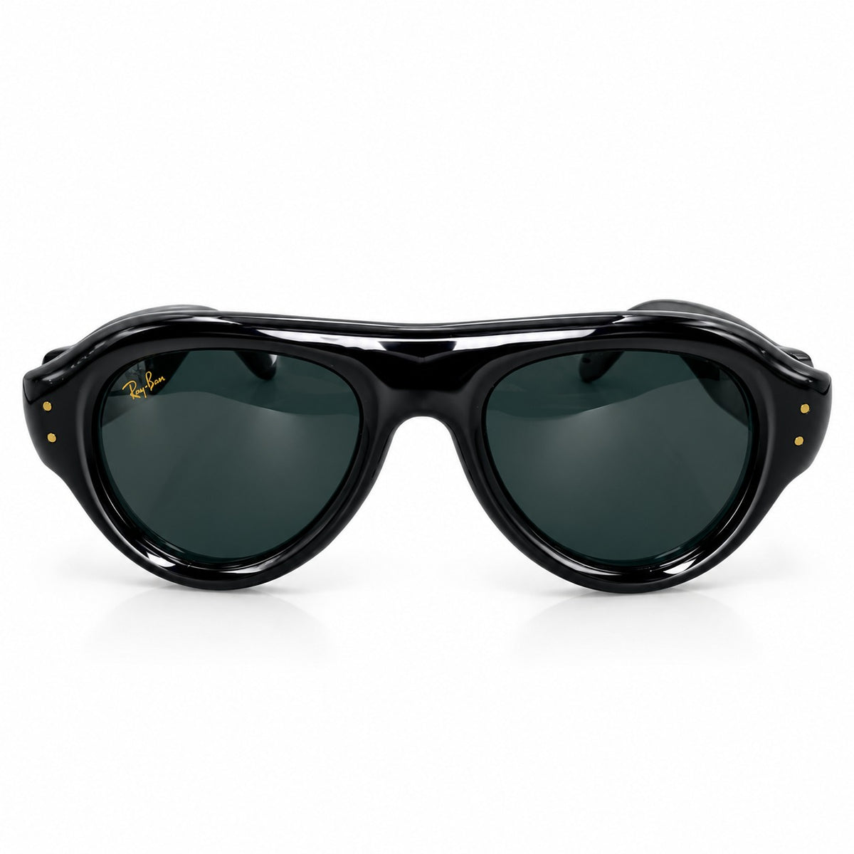 RAYBAN X AWGE 4925 - PUFFER - AVIATOR - BOLD - BLACK - GLASS LENSE - ACETATE - HIGH QUALITY