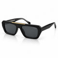 PR 2378 - BOLD - BLACK - STRAIGHT BRIDGE SQUARE - UV400 - GOLDEN BROWLINE