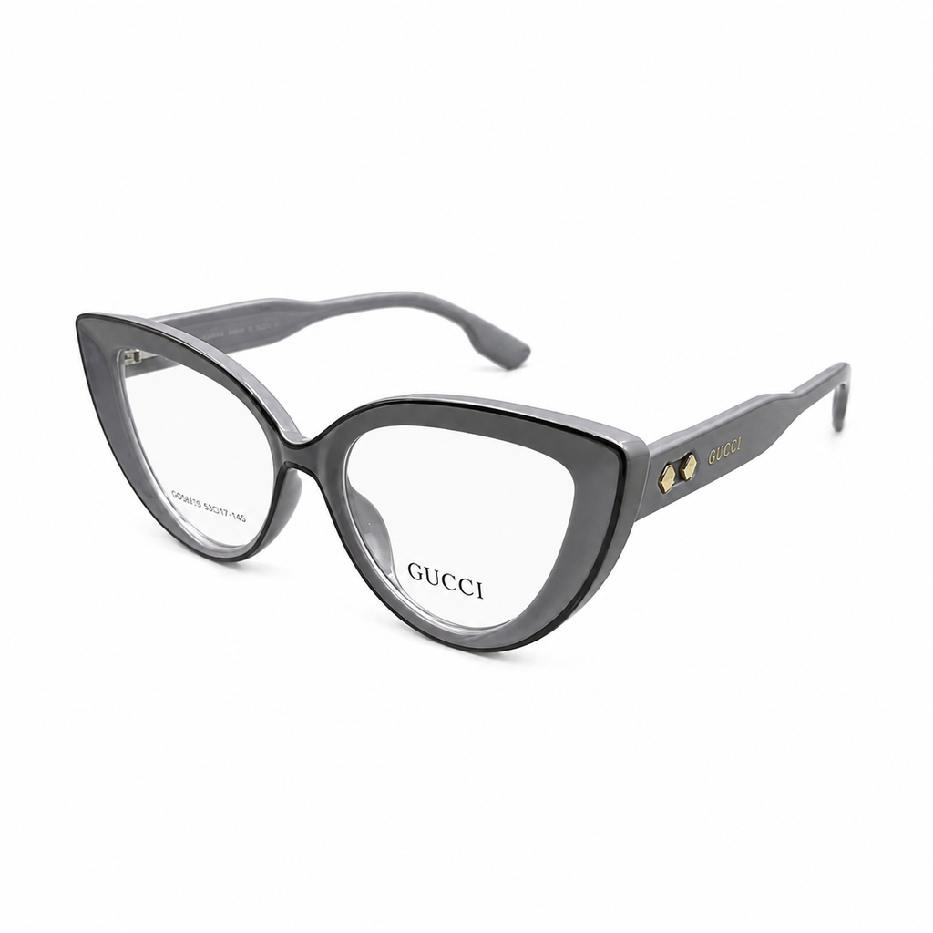 GC 2446 - EYEWEAR - LADIES - GREY - BLACK OUTLINE - POINTED CATEYE - PREMIUM BRANDING