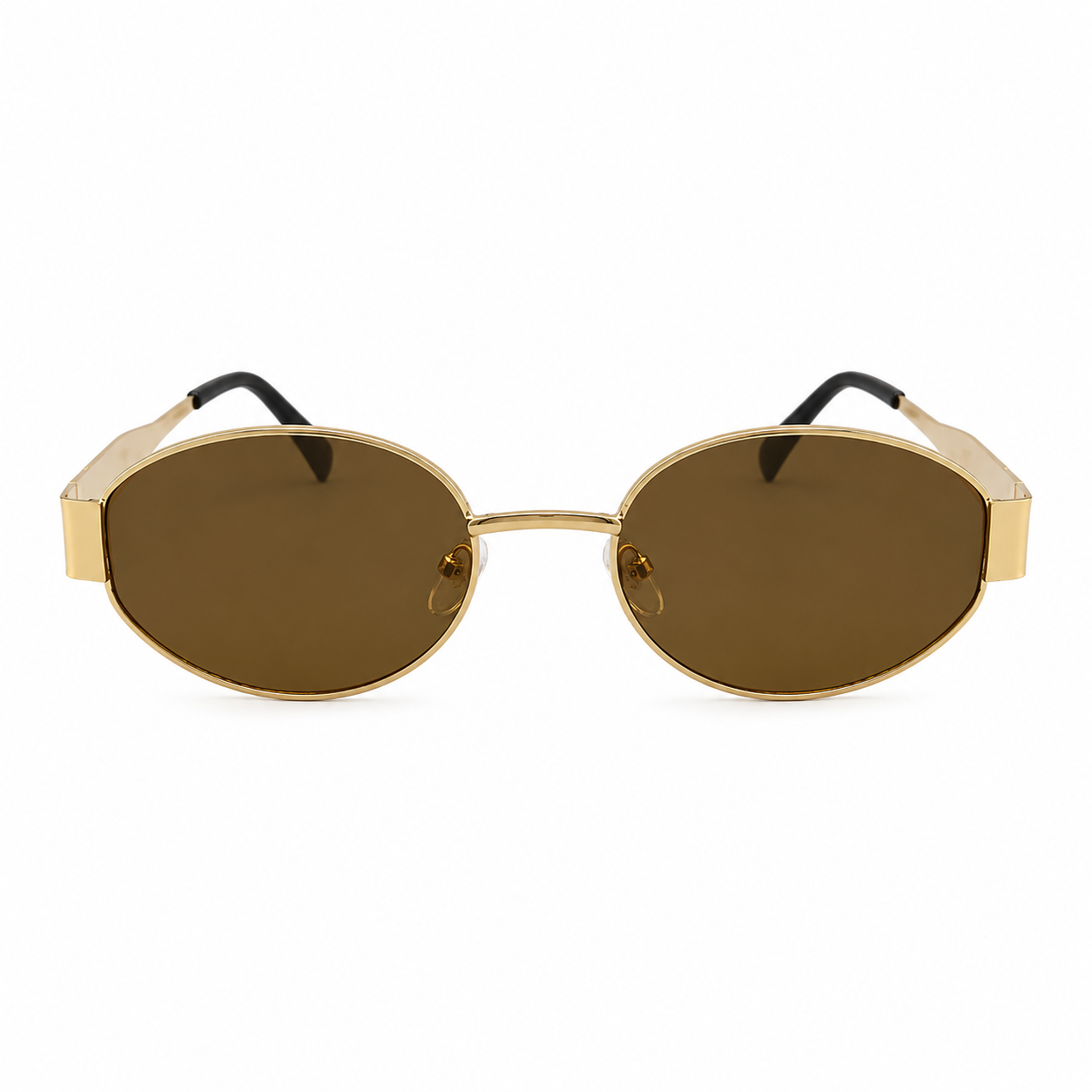 CELINE - OVAL - METALLIC- TRENDY- GOLDEN BROWN - WOMEN