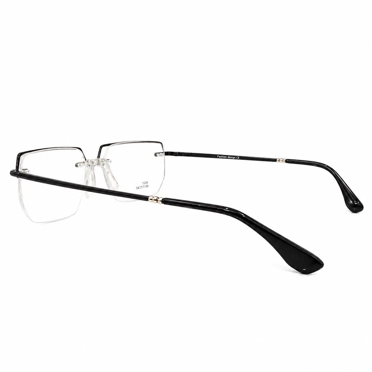 CAZAL 6221 - EYEWEAR - RIMLESS - METALLIC GUN - SILVER - GEOMETRIC SQUARE - PREMIUM