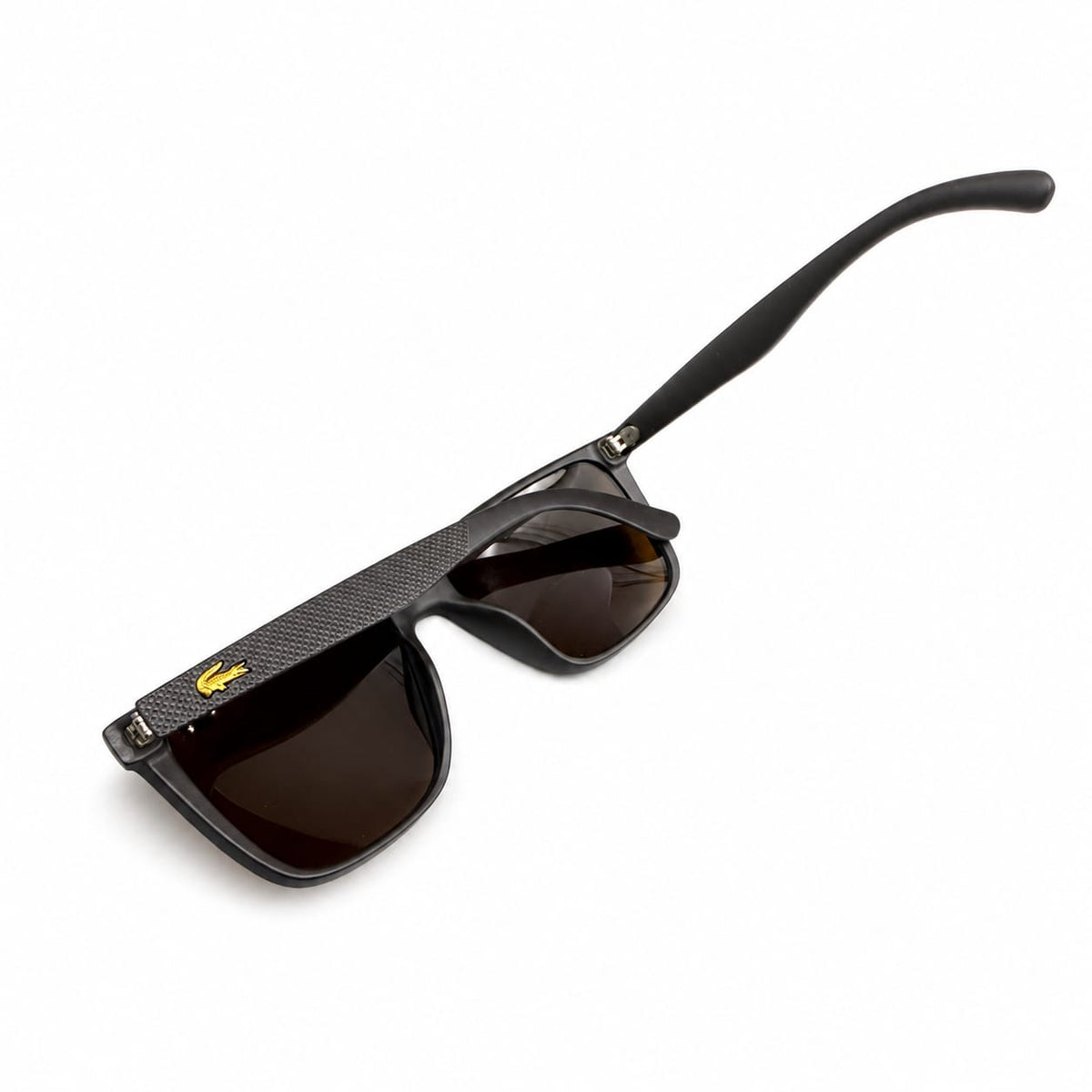 LACOSTE - MEN - MATTE BROWN - POLARISED - TEXTURED TEMPLES - COMFORT