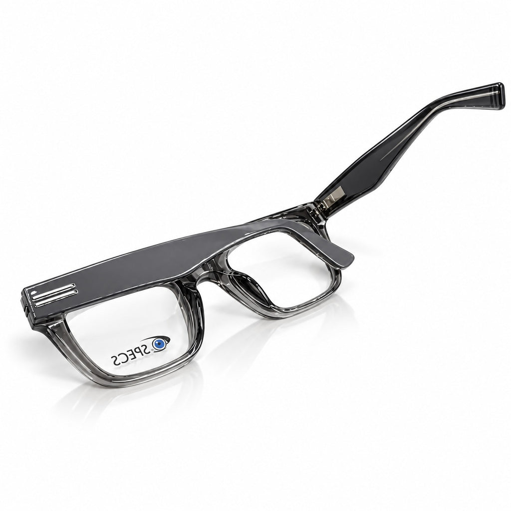 SPECS 81014 - BOLD - ACETATE - SQUARE - GREY TRANSPARENT - EYEWEAR