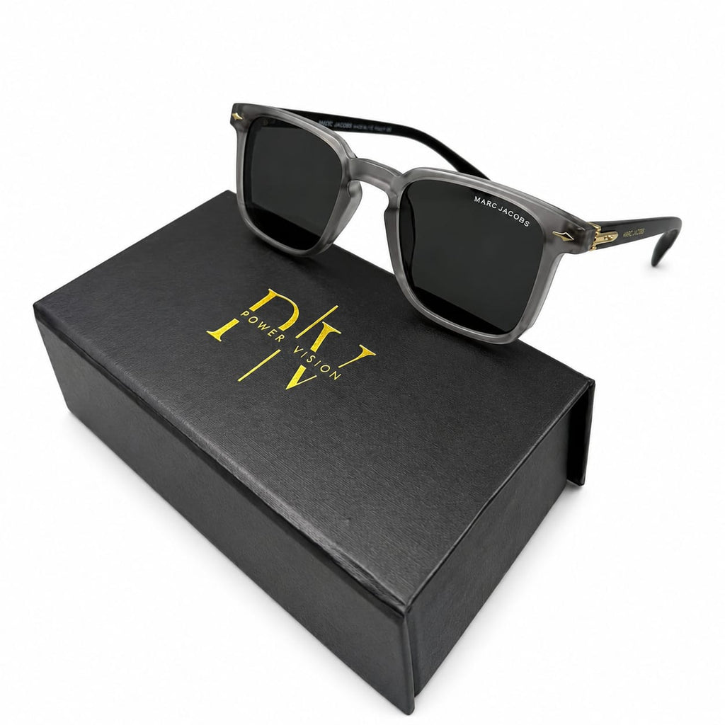 MJ 1124 - SHADES - MATTE GREY - MATTE BLACK - SIDE DETAILING - PREMIUM