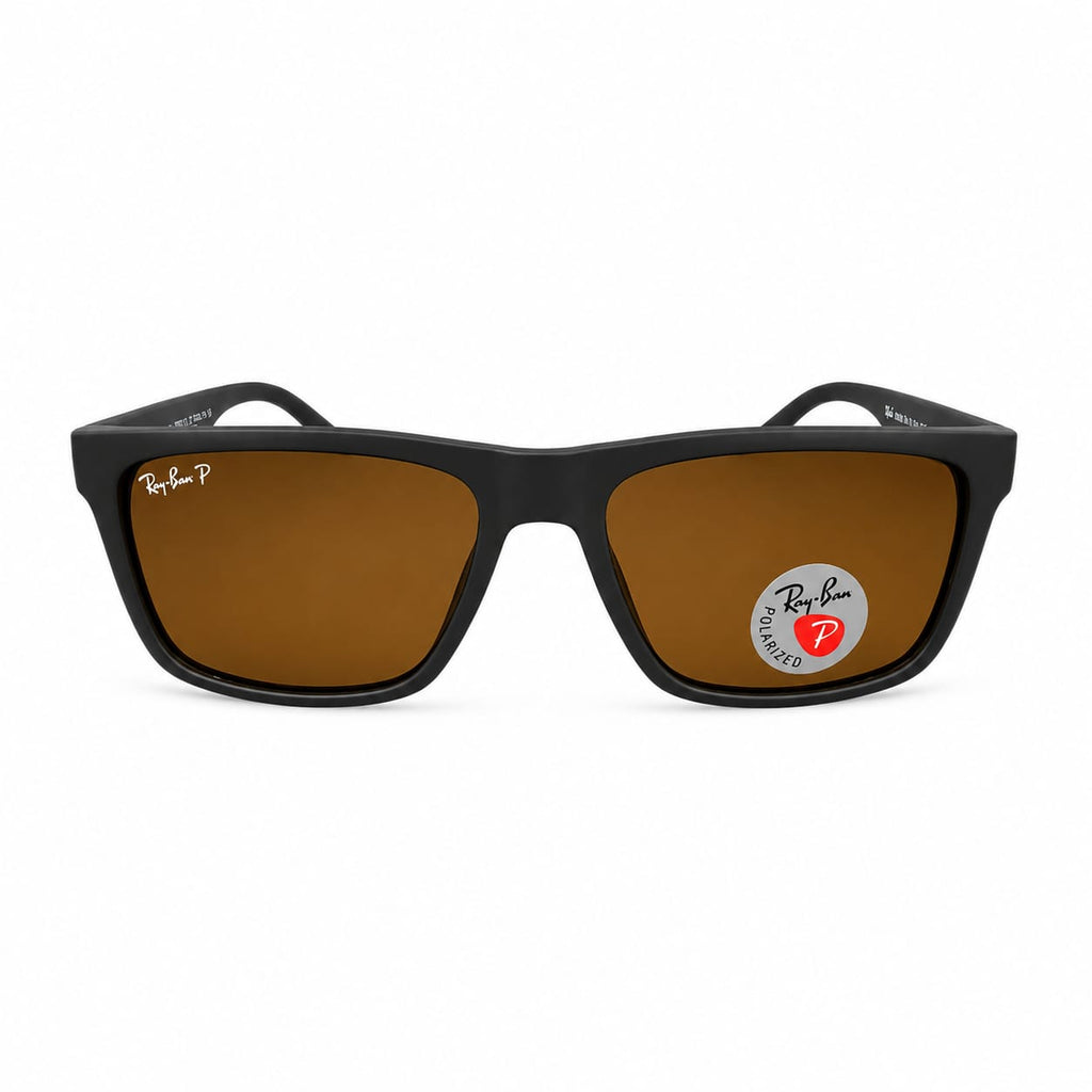 RB 5329 - COMFORT - MATTE BROWN - POLARISED - SQUARE - DAILYWEAR - TEXTURED