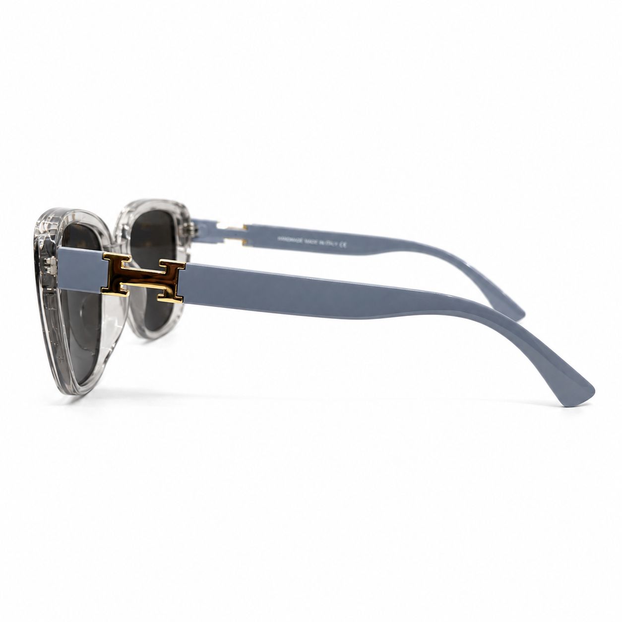 HERMES 33120 - SUNGLASS - LADIES - CATEYE - UV - GREY TRANSPARENT