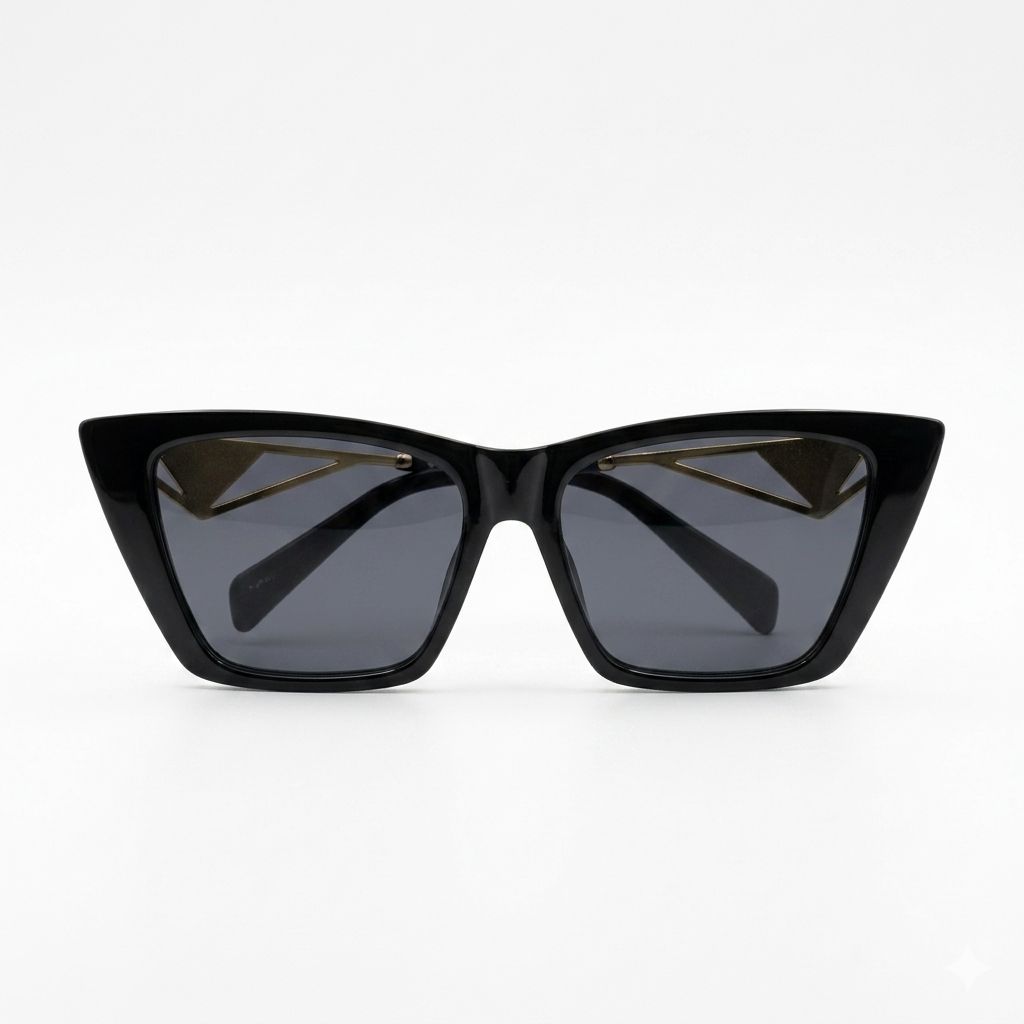 EYEHOOD 5732 - SUNGLASS - BOLD - CATEYE - BLACK - GOLDEN - WOMEN