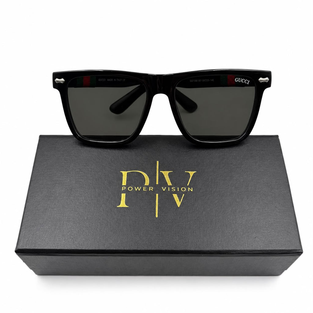 GC 1390 - SUNGLASS - SQUARE - GLOSSY BLACK - UV - BRANDING - QUALITY - PREMIUM