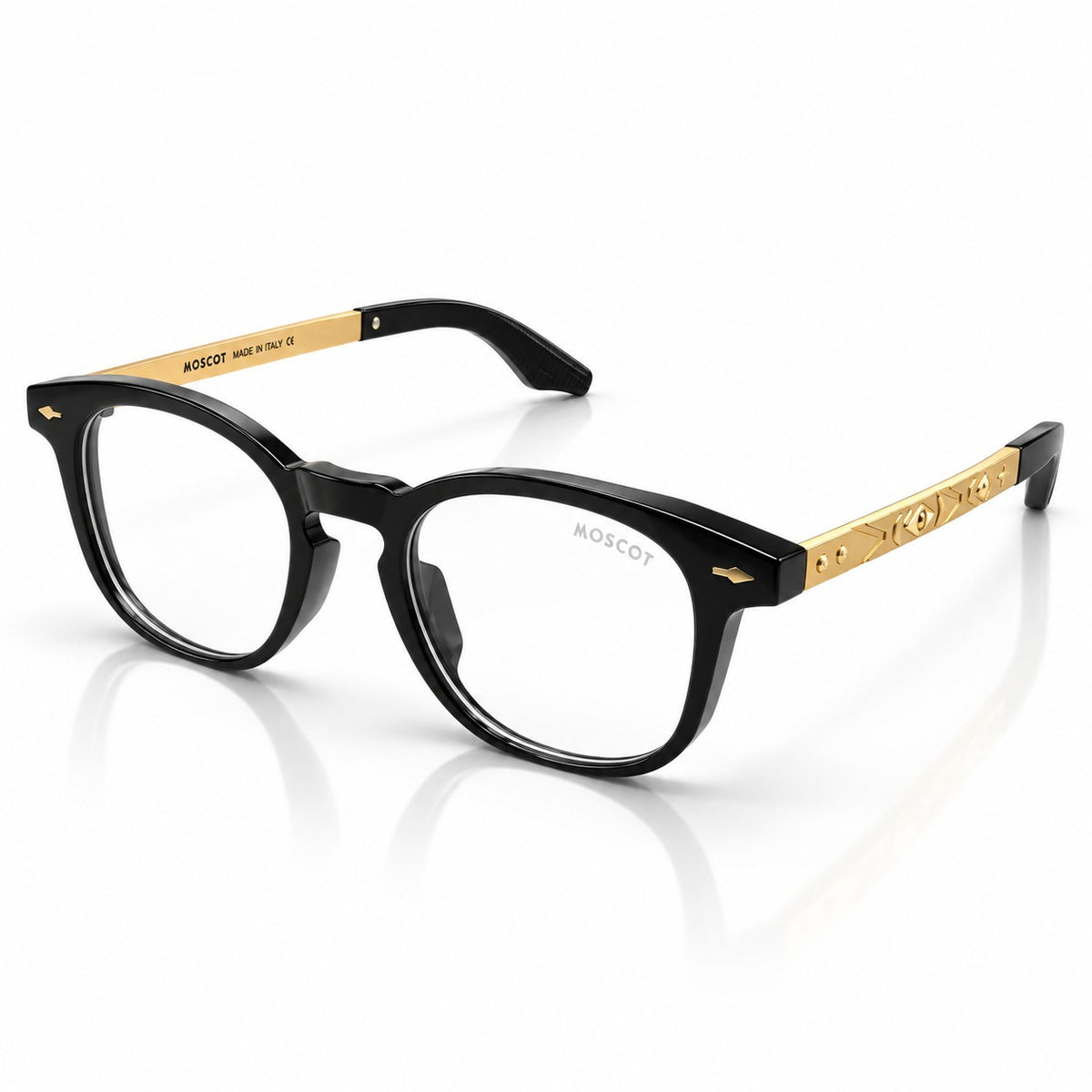 MOSCOT 98169 - EYEWEAR - ROUND - BLACK GOLDEN - CLEARANCE SALE