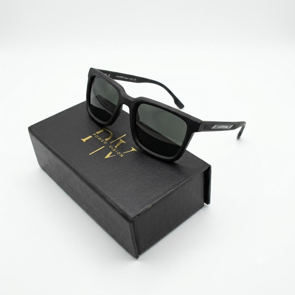 LAC 24064 - SUNGLASS - MATTE BLACK - SQUARE - POLARISED - BRANDING - PREMIUM