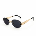 CELINE 98266 - SUNGLASS - LADIES - RIMLESS - GOLDEN BLACK - PREMIUM