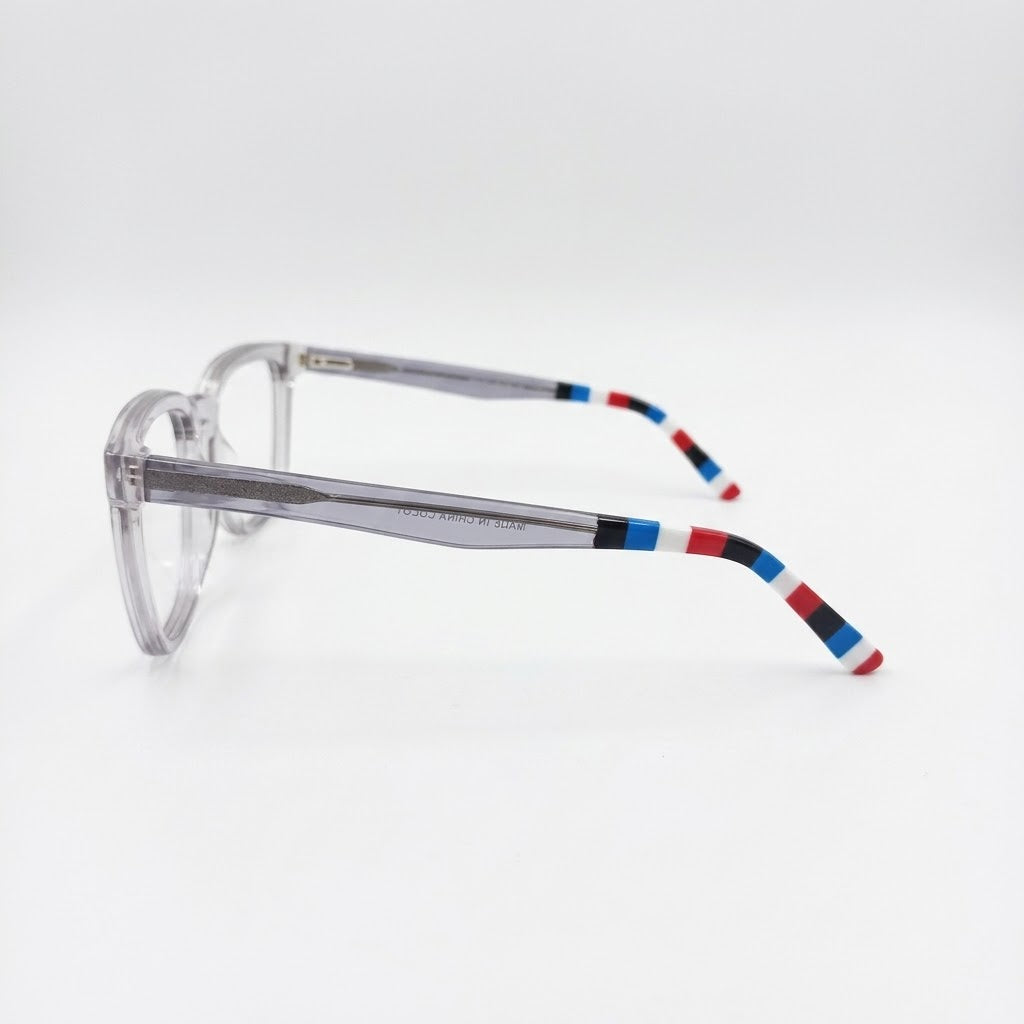 TR 6608 - EYEGLASSES - SQUARE - TRANSLUCENT - SPRING HINGES - DAILYWEAR