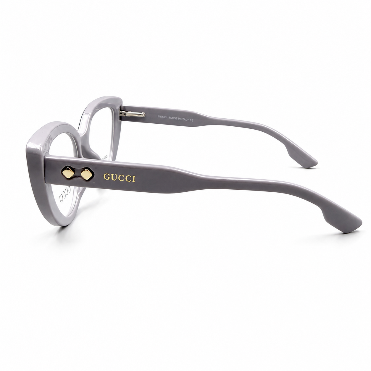 GC 2446 - EYEWEAR - LADIES - GREY - BLACK OUTLINE - POINTED CATEYE - PREMIUM BRANDING