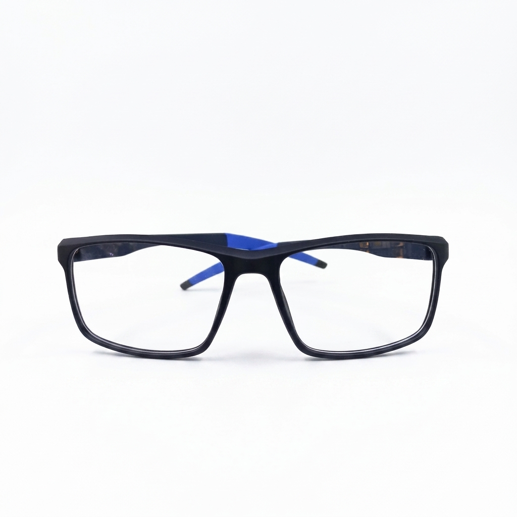 EYEWEAR - MEN - OAKLEY STYLE - MATTE BLACK - MATTE BLUE - OVERSIZED