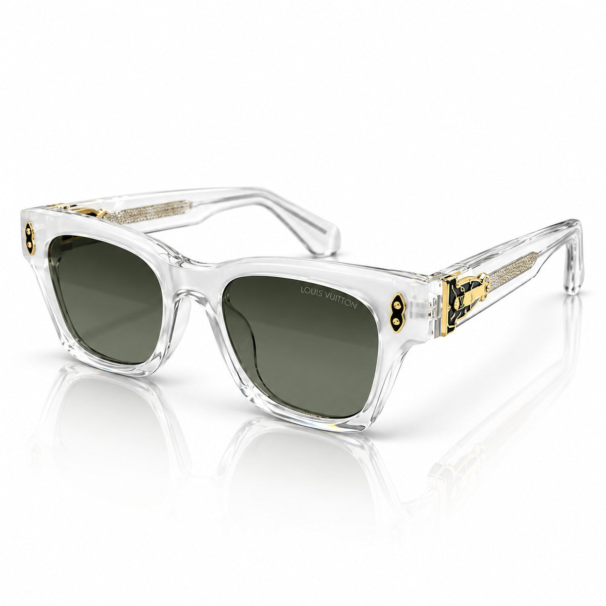 LV - LATEST - TRANSLUCENT - SQUARE - BOLD - STRONG HINGES - ACETATE