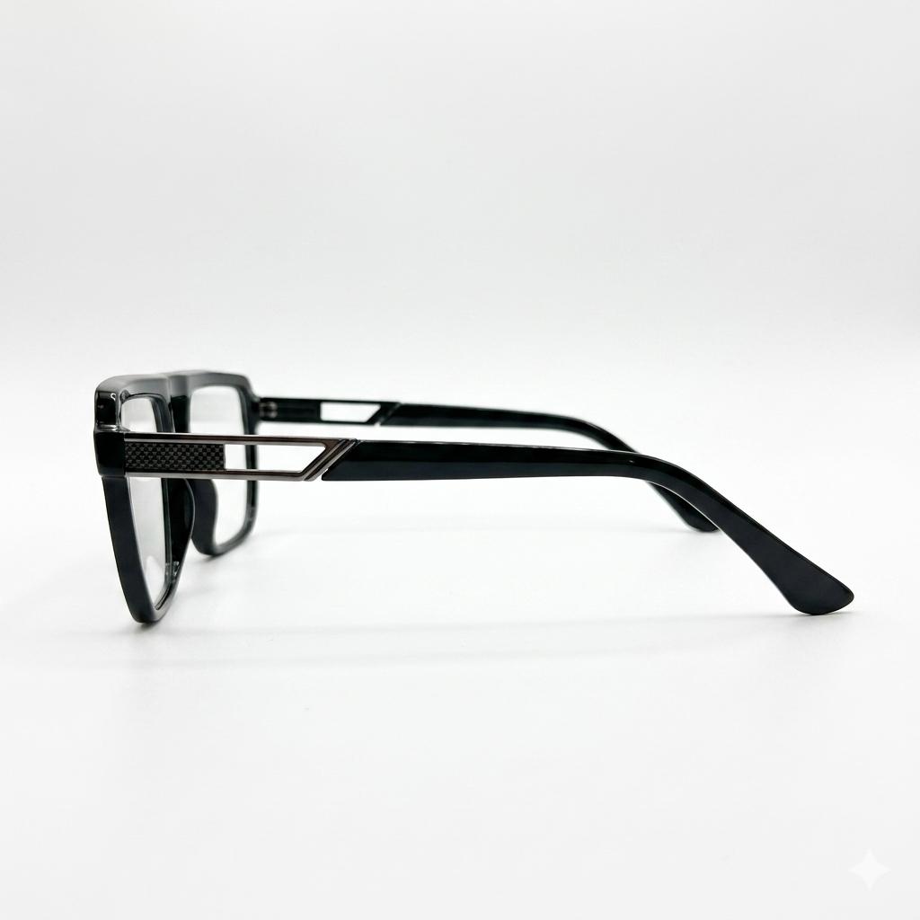 TR251136 - DOUBLE BRIDGE - BLUE LIGHT BLOCKER - BLUE COATING - TRANSITION - BLACK - STRECHABLE