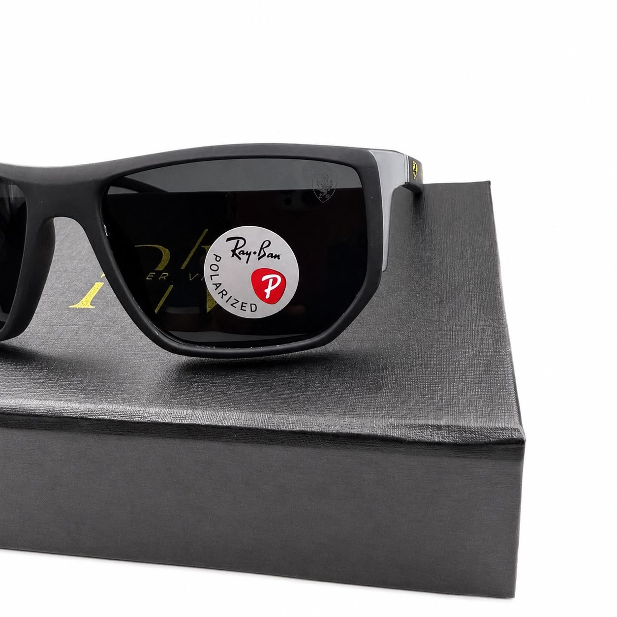 RB 8371 - SUNGLASS - ANGULAR SQUARE - MATTE BLACK - POLARISED - LIGHTWEIGHT - PREMIUM