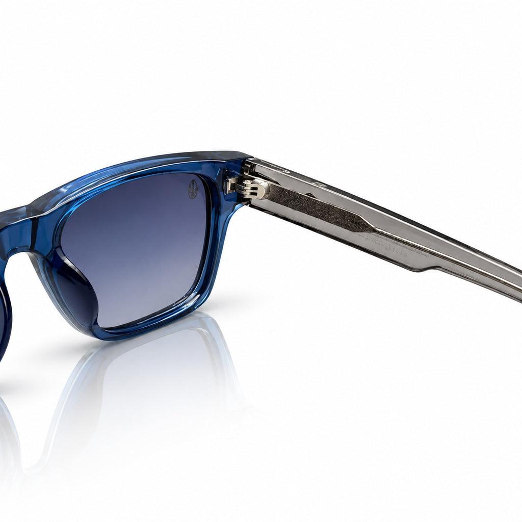 JMM - OCEANIC BLUE - GREY TRANSPARENT - BLUE GRADIENT - SQUARE - ACETATE - UNIQUE