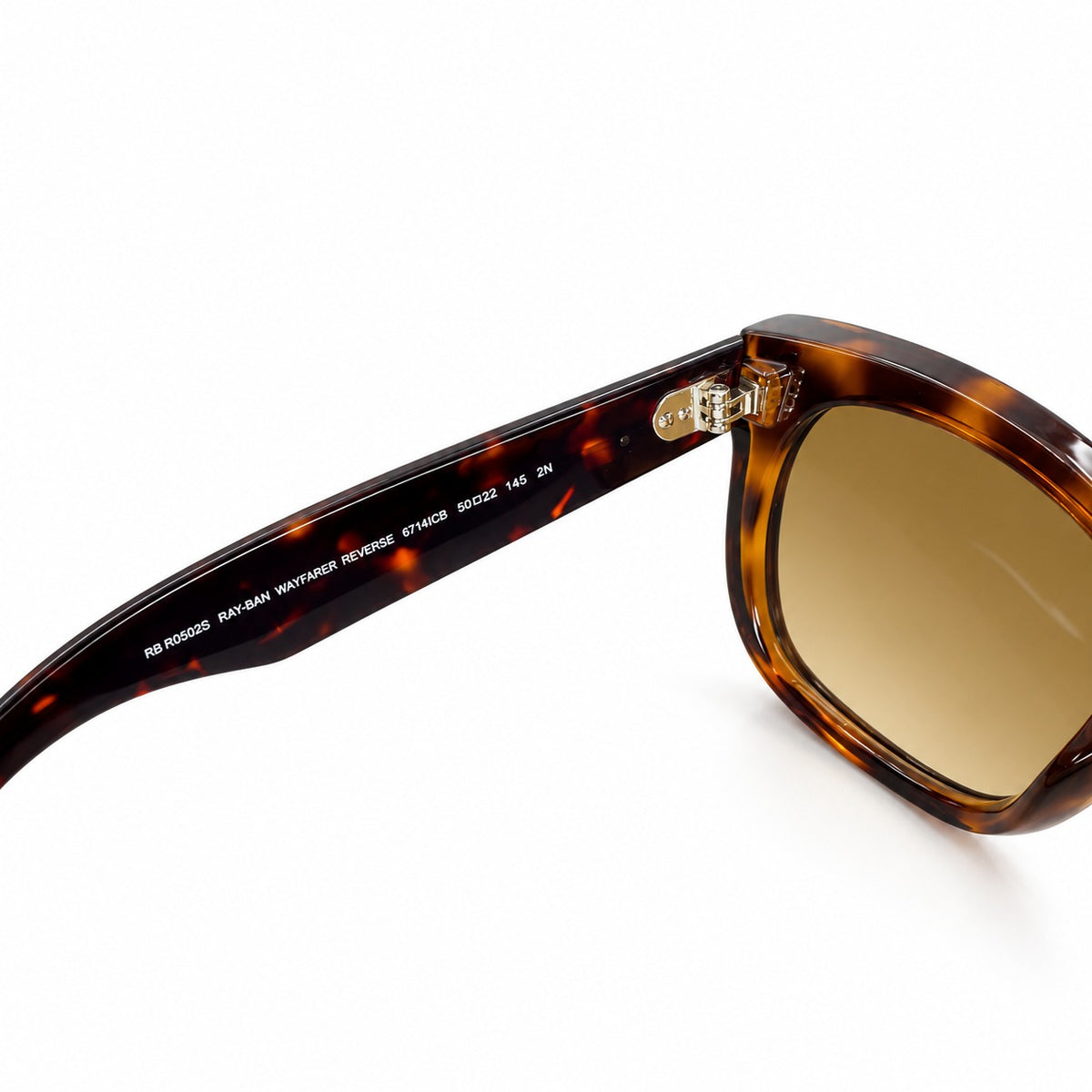 RB R0502S - REVERSE - WAYFARER - TORTOISE - BROWN GRADIENT - ACETATE - HIGH QUALITY