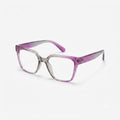EYEWEAR 6615 - LADIES - SQUARE CATEYE - GREY PURPLE TRANSPARENT - DURABLE