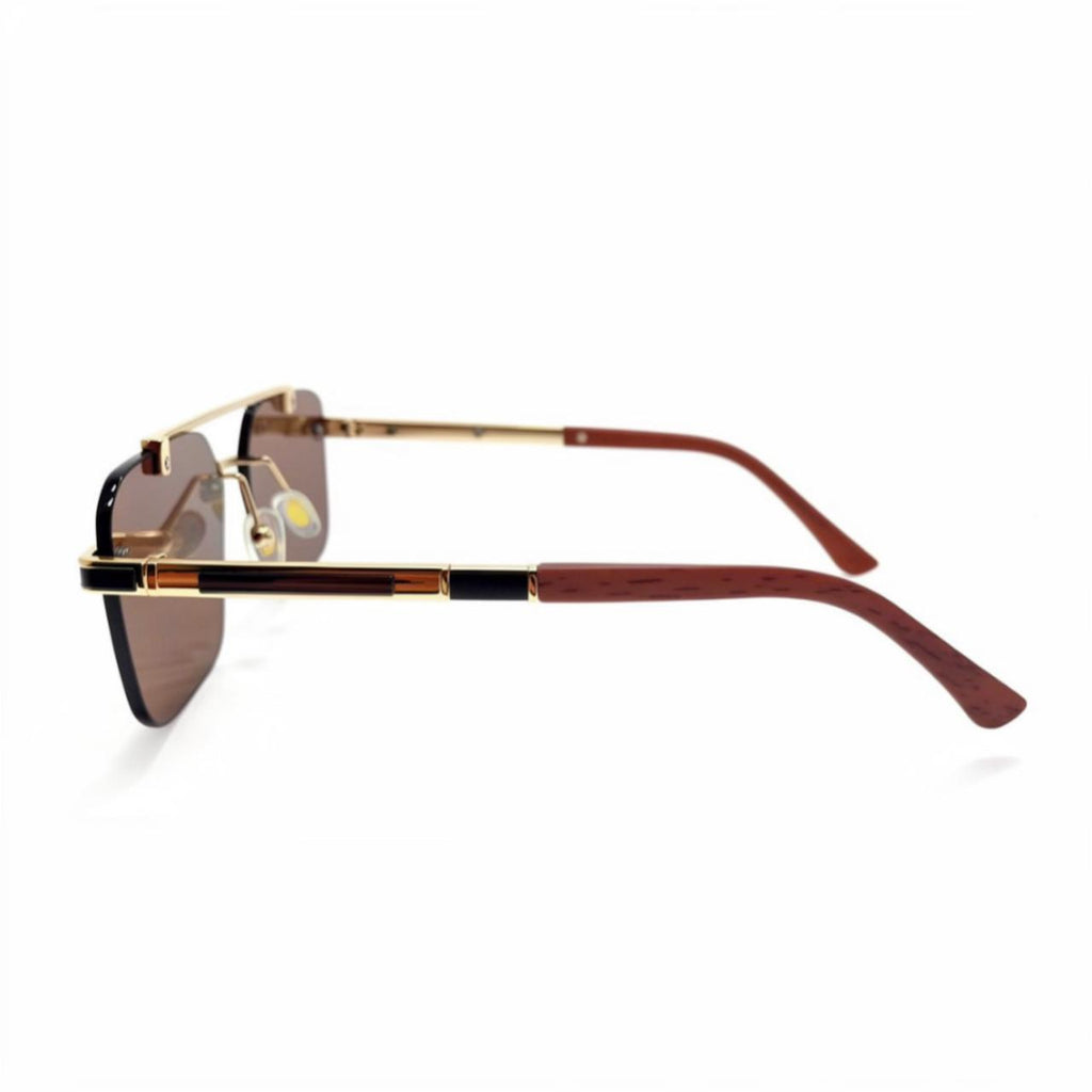 OW 3152 - SUNGLASS - RIMLESS - DOUBLE BEAM - GOLDEN - BROWN - MEN