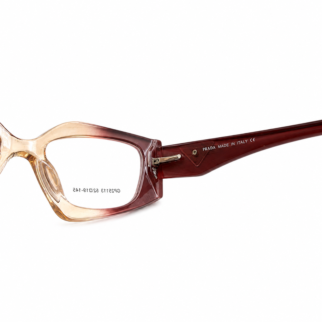 PR 25113 - UNIQUE - NARROW CATEYE - BURGUNDY - CHAMPAGNE - WOMEN - PREMIUM - QUALITY