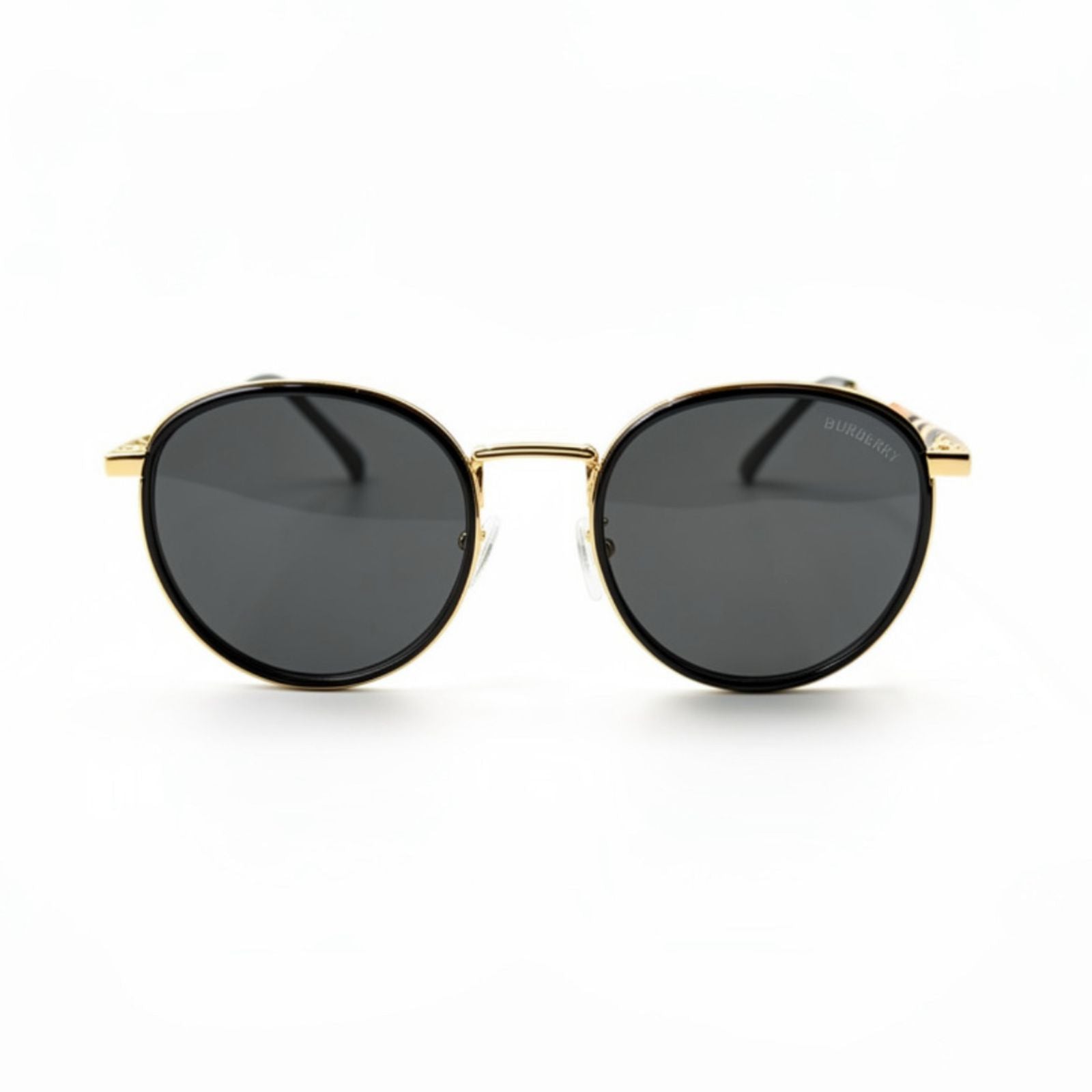 BR 3324 - SHADES - LADIES - ROUND - METALLIC - GOLDEN BLACK - PREMIUM