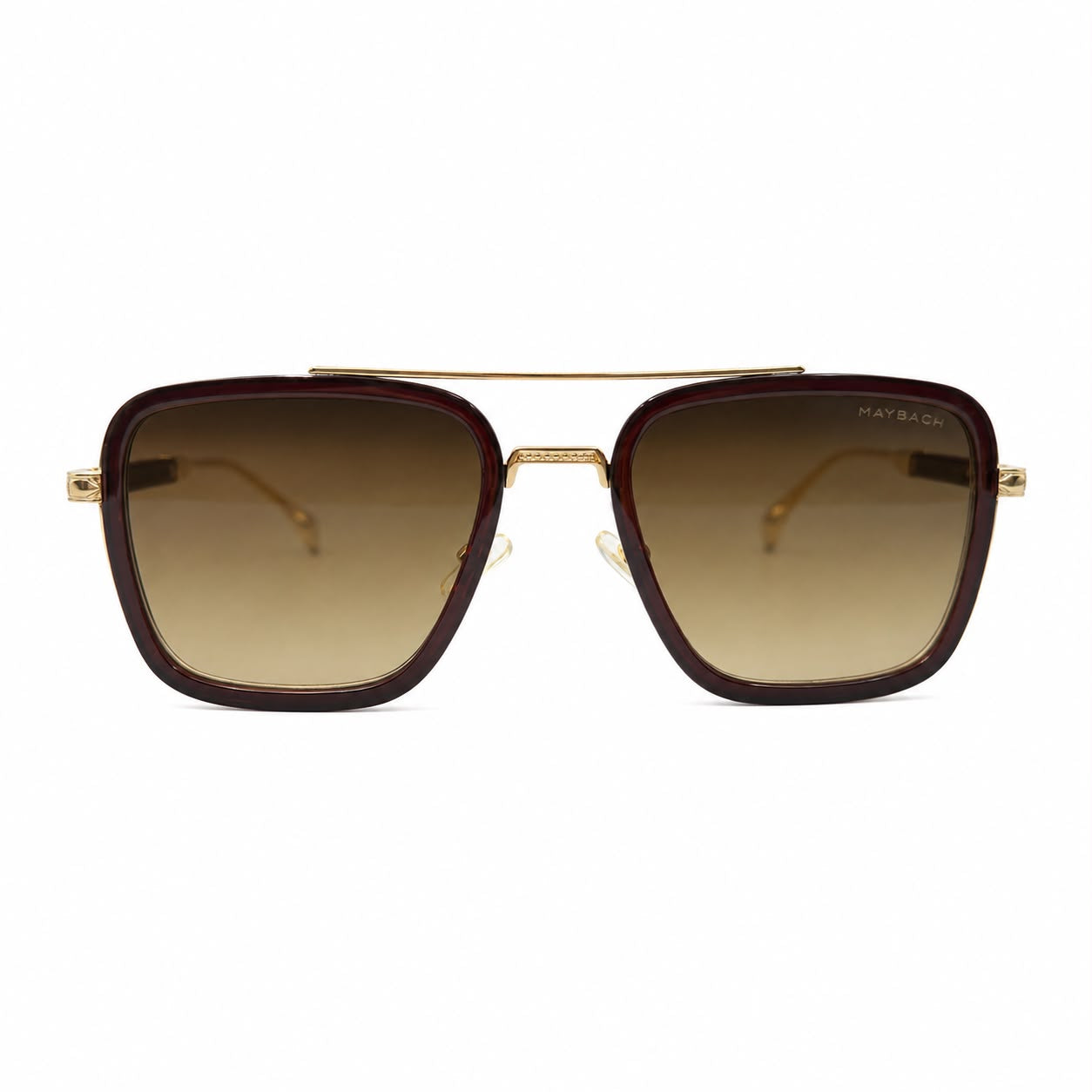 MAYBACH 2233 - SUNGLASS - DOUBLE BEAM - GOLDEN - BROWN - DOUBLE SHADED - NAVIGATOR SQUARE - OVERSIZE