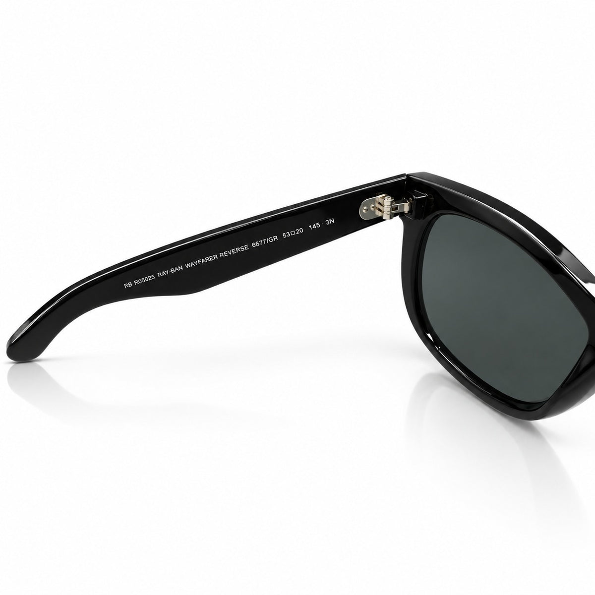 RB R05025 - WAYFARER REVERSE - ACETATE - SQUARE - BLACK - HIGH QUALITY