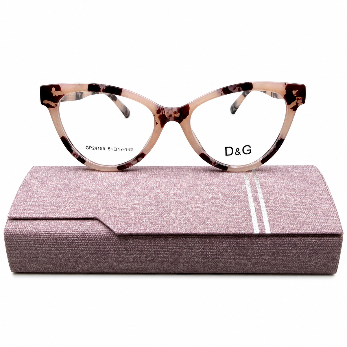D&G 24155 - GORGEOUS - CATEYE - PEACH TORTOISE - DESIGNER - LADIES - PREMIUM