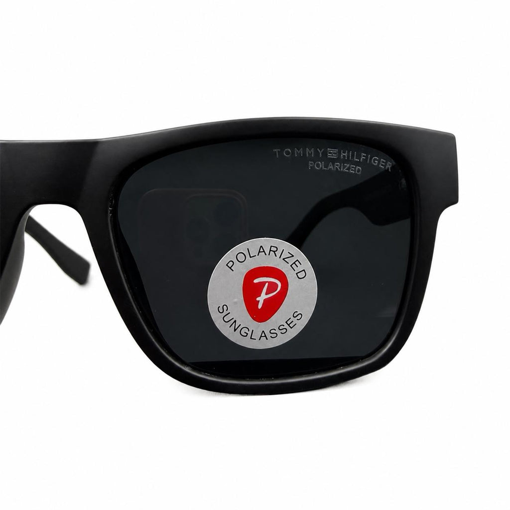 TH 2429 - SOPHISTICATED - SQUARE - MATTE BLACK - POLARISED - SPRING SIDES BRANDING - ACETATE - PREMIUM
